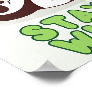 Süßer Bleib Wild Schlafender Panda Kinderzimmer Po Poster