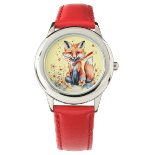 Süßer Blumenfuchs Armbanduhr
