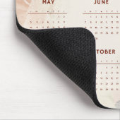 Süßer Blumenkalender 2026 Mousepad (Ecke)
