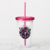 Süßer BlumenLemur Acryltrinkbecher (Vorderseite)