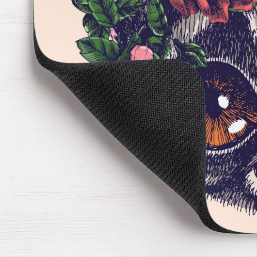 Süßer BlumenLemur Mousepad (Ecke)