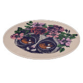 Süßer BlumenLemur Schneidebrett (Ecke)