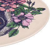 Süßer BlumenLemur Schneidebrett (Ecke)