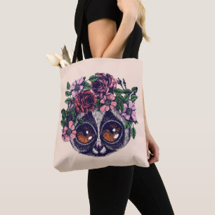Süßer BlumenLemur Tasche