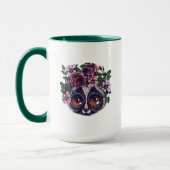 Süßer BlumenLemur Tasse (Links)