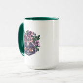 Süßer BlumenLemur Tasse (Vorderseite Links)