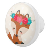 Süßer Boho-Chic-Fuchs Keramikknauf (Rechts)