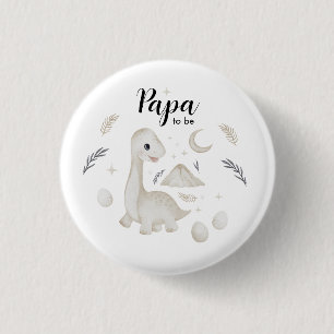Süßer Boho-Dinosaurier Papa-wird-Button Button