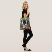 Süßer Border Collie-Hundefan Tasche (Am Model)