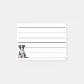 Süßer Border Collie Welpe Post-it Klebezettel (Vorderseite)