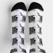 Süßer borstiger Igel Donnerbucht Socken (Oben)