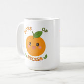 Süßer Boss der Pause orange Kaffeetasse (Vorderseite Links)