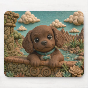 Süßer Boykin Spaniel Welpe, Baby Hund Mousepad