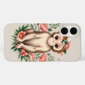 Süßer brauner Affe Case-Mate iPhone Hülle (Rückseite (Horizontal))