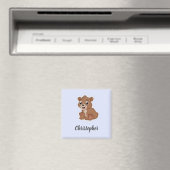 Süßer brauner Bär blau Magnet (In Situ (Geschirrspüler))