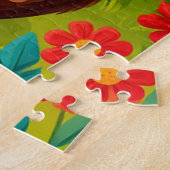 Süßer Brauner Bär Cartoon Puzzle (Seite)