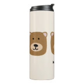 Süßer brauner Bär Thermosbecher (Nach links gedreht)