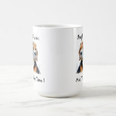 Süßer Brauner Beagle Personalisieren Kaffeetasse (Mittel)