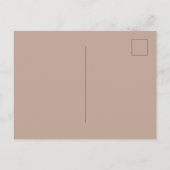 Süßer Brauner Creme Igel Maus Postkarte (Rückseite)