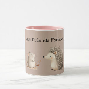 Süßer Brauner Creme Igel Maus Schätzung Tasse