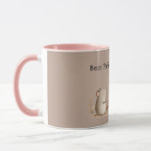 Süßer Brauner Creme Igel Maus Schätzung Tasse (Links)
