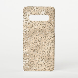 Süßer brauner Gepard Leopard-Hautdruck-Muster Samsung Galaxy S10 Hülle