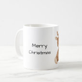 Süßer Brauner Hirsch Kaffeetasse (Vorderseite Links)