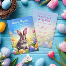 Süßer brauner Osterhase Baby Kaninchen