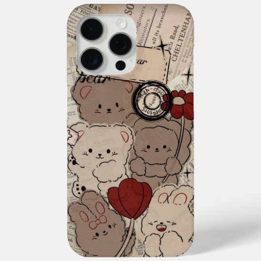 Süßer brauner Teddybär iPhone-Hülle 🐻📱 – Weich, Case-Mate iPhone Hülle (Rückseite)