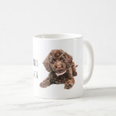 Süßer brauner Welpe Kaffeetasse (VorderseiteRechts)