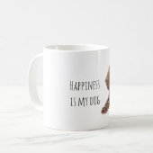Süßer brauner Welpe Kaffeetasse (Vorderseite Links)