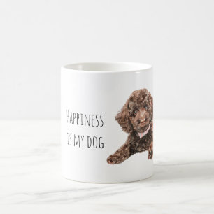 Süßer brauner Welpe Kaffeetasse