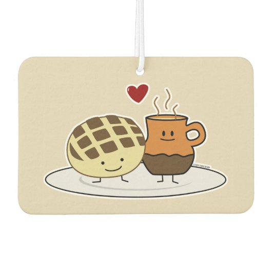 Süßer Brot-heiße Schokoladen-Pan dulce Mexikaner Autolufterfrischer (Vorderseite)