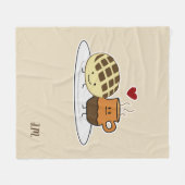 Süßer Brot-heiße Schokoladen-Pan dulce Mexikaner Fleecedecke (Vorderseite (Horizontal))