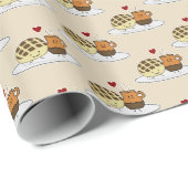 Süßer Brot-heiße Schokoladen-Pan dulce Mexikaner Geschenkpapier (Rolleneckpunkt)