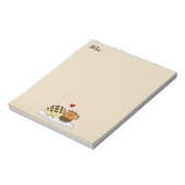 Süßer Brot-heiße Schokoladen-Pan dulce Mexikaner Notizblock (Rotiert)