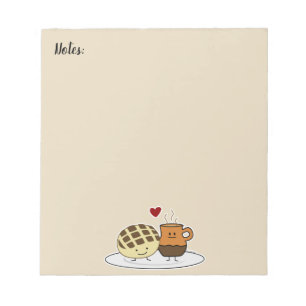 Süßer Brot-heiße Schokoladen-Pan dulce Mexikaner Notizblock