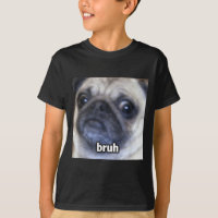 Süßer Bruh-Mops-Hund Gesicht unscharf