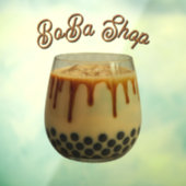 Süßer Bubble Tea, Boba-Tee Fensteraufkleber (Blatt 3)