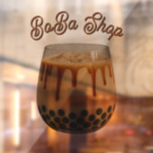Süßer Bubble Tea, Boba-Tee Fensteraufkleber (Blatt 2)