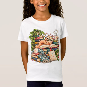 Süßer Bücherwurm, der Kinder liest T-Shirt