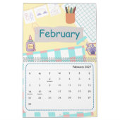 Süßer bunter Kalender 2026 (Feb 2027)