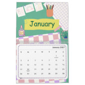 Süßer bunter Kalender 2026 (Jan 2027)