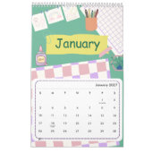 Süßer bunter Kalender 2026 (Jan 2027)