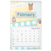 Süßer bunter Kalender 2026 (Feb 2027)