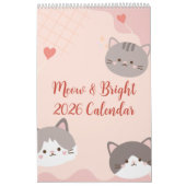 Süßer bunter Katzenkalender 2026 Kalender (Titelbild)