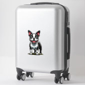 Süßer Bustie-Hund Aufkleber (Koffer)