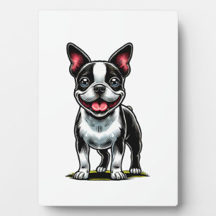 Süßer Bustie-Hund Fotoplatte
