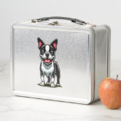 Süßer Bustie-Hund Metall Brotdose (Beispiel)