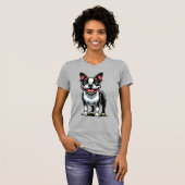 Süßer Bustie-Hund T-Shirt (Vorne ganz)